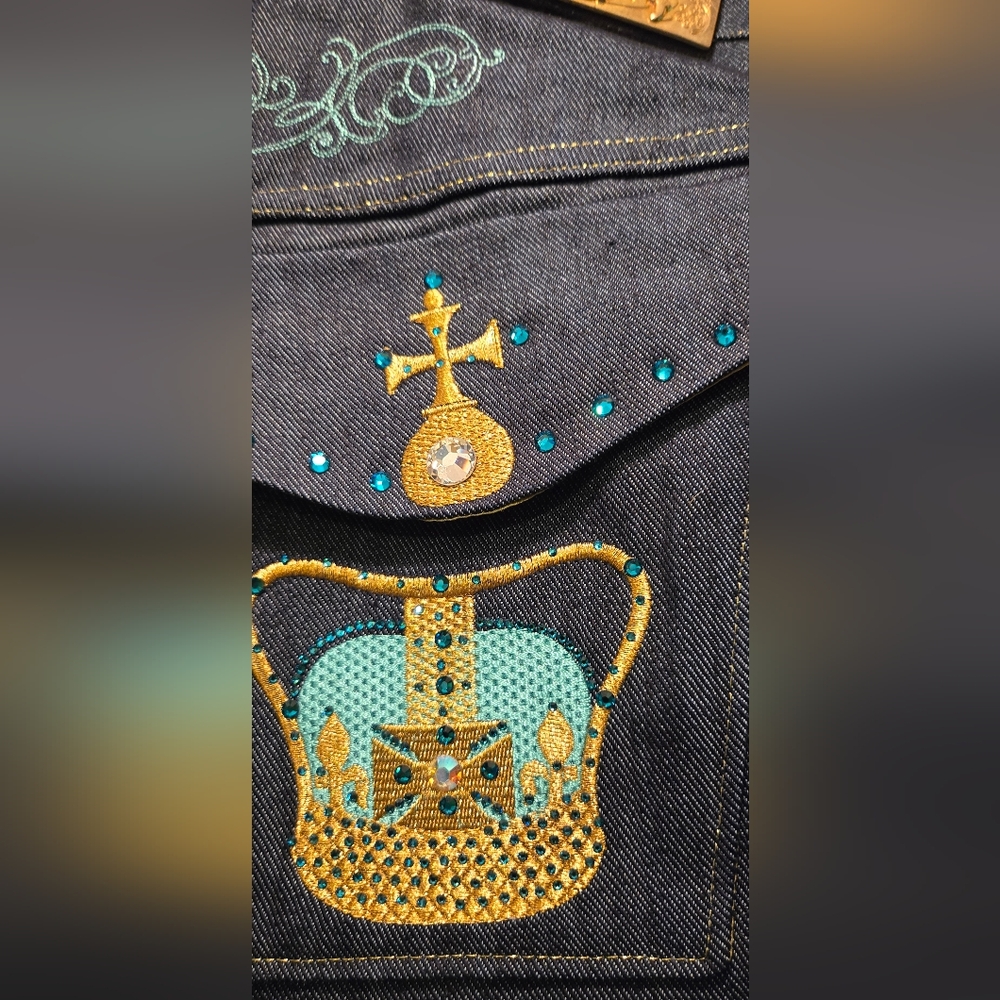 Aristabrat Luxury Embroidered Women's Jeans Sz16 See Measuments - Picture 5 of 10